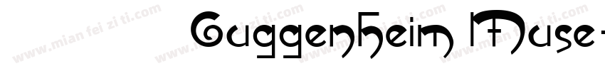 古根海姆 Guggenheim Muse字体转换